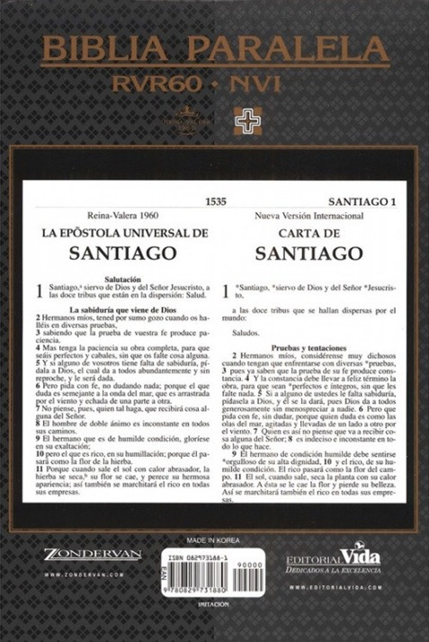Biblia paralela RVR60/ NVI - Tela
