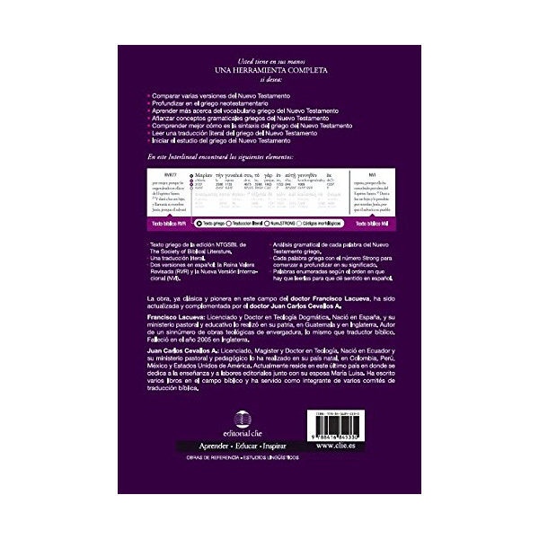 INTERLINEAL ACADÉMICO DEL NT GRIEGO-ESPAÑOL