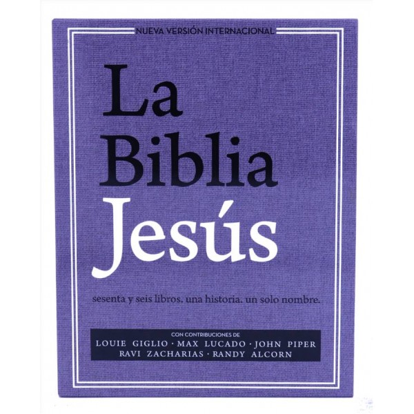 BIBLIA NVI JESUS TAPA DURA LAVANDA