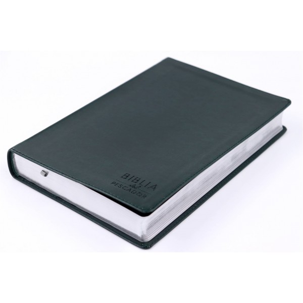 BIBLIA NVI DEL PESCADOR LETRA GRANDE VERDE SIMIL PIEL