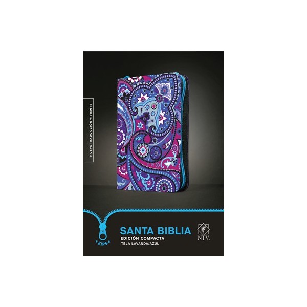 B. NTV COMPACTA TELA LAVANDA AZUL EDICION ZIPER