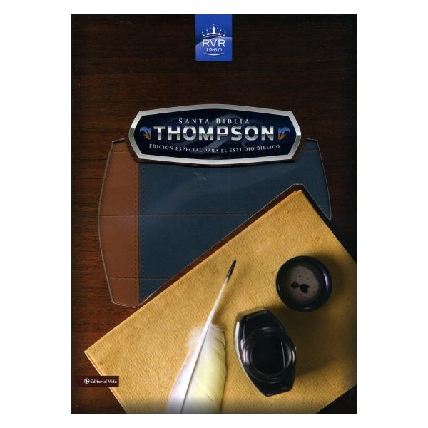 BIBLIA RVR1960 THOMPSON EDICION ESPECIAL AZUL/CAFE